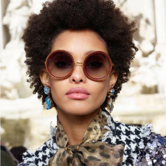 🌺Dolce&Gabbana🌺 Rose Pink Circular Sunglasses - Picture 3 of 12